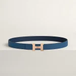 Mini Constance belt buckle & Reversible leather strap 24 mm - Image 2